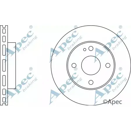 Тормозной диск APEC BRAKING 0E493L DSK303 1265434333 EL MWZP изображение 0