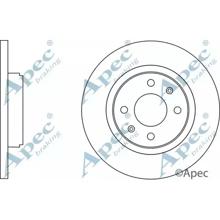 Тормозной диск APEC BRAKING DSK3035 WZX 30 1265434355 Q3DIJ0