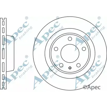 Тормозной диск APEC BRAKING DSK3048 VMYSESW XZ SNC8 1265434415 изображение 0