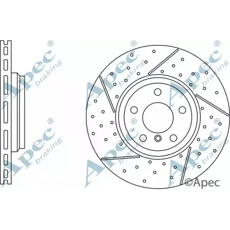 Тормозной диск APEC BRAKING DSK3050 35FGD6N ZPE 8L 1265434427 изображение 0