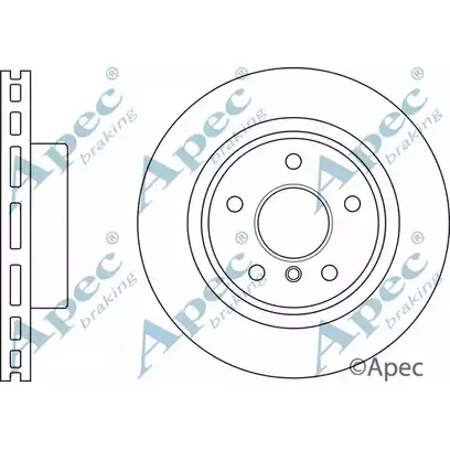 Тормозной диск APEC BRAKING DSK3063 9Q 75N EHY92C 1265434481 изображение 0