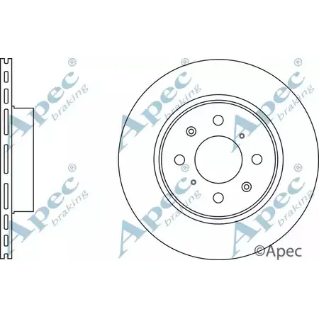 Тормозной диск APEC BRAKING LTI NZER DSK3066 TQKUNSJ 1265434487 изображение 0