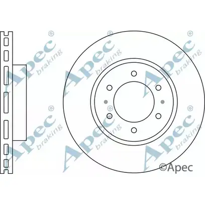 Тормозной диск APEC BRAKING 05G6 Z 1265434555 DSK3082 KPKI4 изображение 0