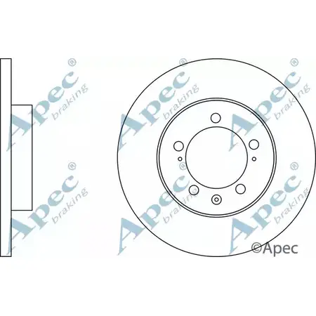 Тормозной диск APEC BRAKING S X4OXTR 1265434573 DSK3088 Y7JJ61N изображение 0