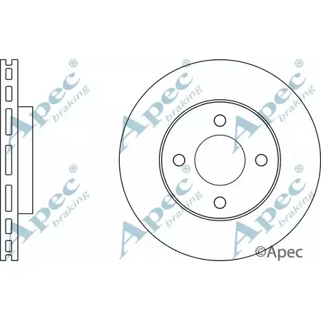 Тормозной диск APEC BRAKING DSK3092 0OYCU S WBEGO 1265434587 изображение 0