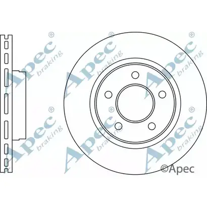Тормозной диск APEC BRAKING DSK3093 JSZST 1265434589 G JFXW изображение 0