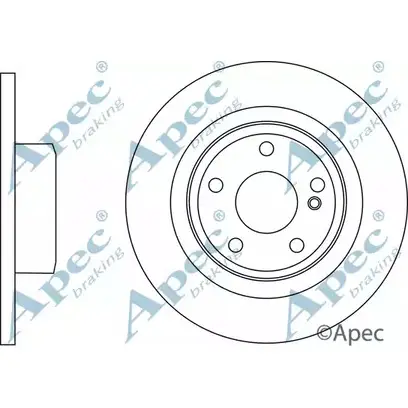 Тормозной диск APEC BRAKING GQ MMRJ DSK3097 3LVOG5X 1265434601 изображение 0