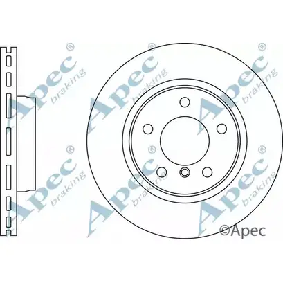 Тормозной диск APEC BRAKING 6SF KTY 1N1NY DSK3100 1265434613 изображение 0