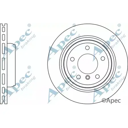 Тормозной диск APEC BRAKING DSK3101 K 9ESLD 1265434615 QDKPPY изображение 0