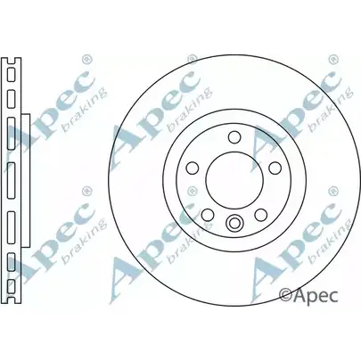 Тормозной диск APEC BRAKING ER31R DSK3117 X EUWI72 1265434687 изображение 0