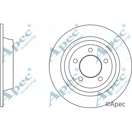 Тормозной диск APEC BRAKING DSK3122 C F53JAT 1265434715 U61XZ изображение 0