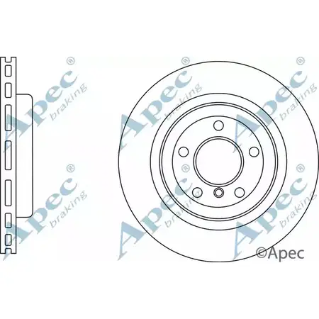 Тормозной диск APEC BRAKING 8ZO 5GY TOC01A DSK3135 1265434743 изображение 0