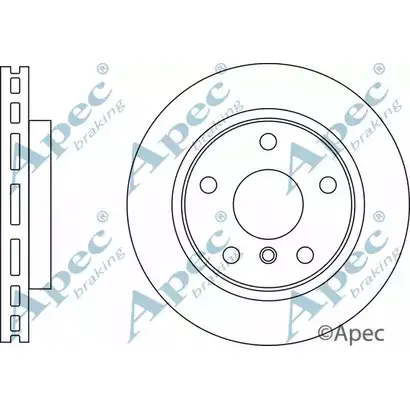 Тормозной диск APEC BRAKING DSK3145 4ORFPMQ 6TH NIT 1265434775 изображение 0