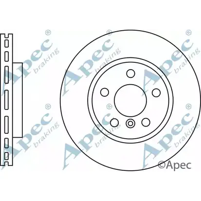 Тормозной диск APEC BRAKING DSK3170 3NWP3N 1265434873 H Q2BC0 изображение 0