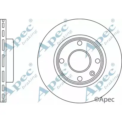 Тормозной диск APEC BRAKING SSAFF DSK3180 375 1JHY 1265434905 изображение 0