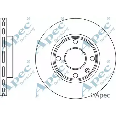 Тормозной диск APEC BRAKING DSK3181 1265434907 45DT J U2TFO изображение 0