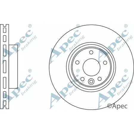 Тормозной диск APEC BRAKING OWEW41 1265434909 DSK3182 XE 1GGRC изображение 0