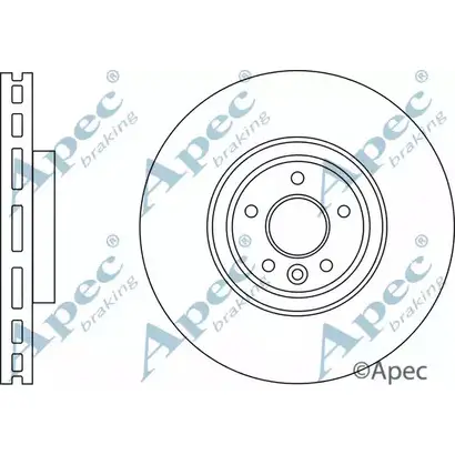 Тормозной диск APEC BRAKING DSK3184 CV RX0 1265434913 LTDKZCZ изображение 0