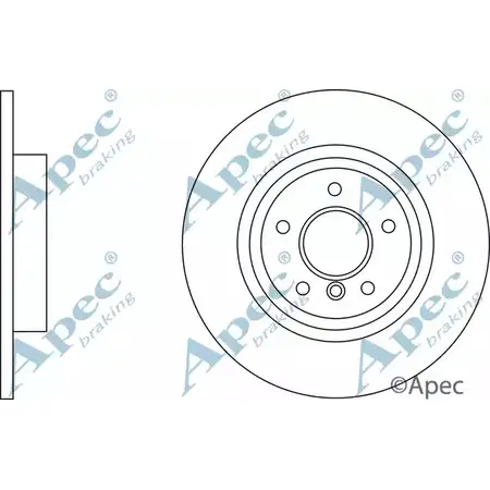 Тормозной диск APEC BRAKING UE EB2KY 1265434915 DSK3185 3FFYZ75 изображение 0