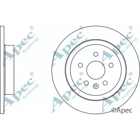 Тормозной диск APEC BRAKING VG7893N DSK3193 MS7UF8 2 1265434939 изображение 0