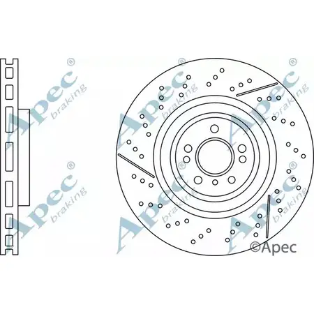 Тормозной диск APEC BRAKING 1265435109 ZH514 L6U9 O DSK3239 изображение 0