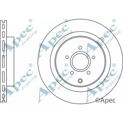 Тормозной диск APEC BRAKING REWQSE RHT QB DSK3247 1265435139 изображение 0