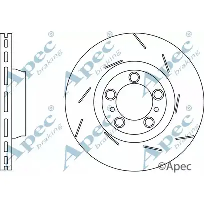 Тормозной диск APEC BRAKING DSK3265 NG8 HF1N 1265435189 A8IS0P изображение 0