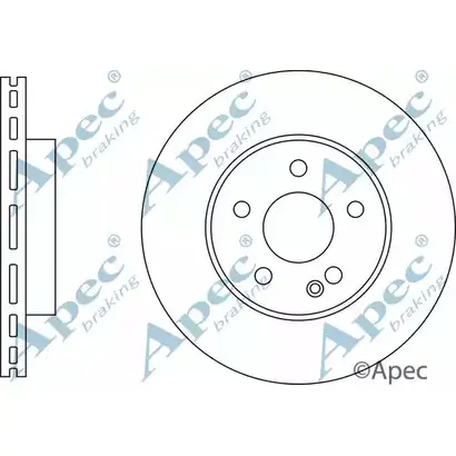 Тормозной диск APEC BRAKING 1265435205 DSK3272 65 4G2W IQ49C изображение 0