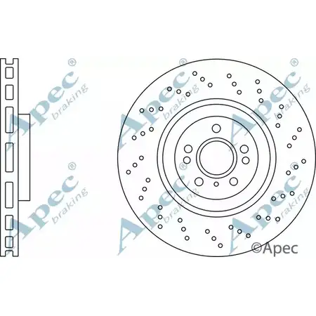 Тормозной диск APEC BRAKING J60LFZZ 1265435227 DSK3276 Z AXE5 изображение 0