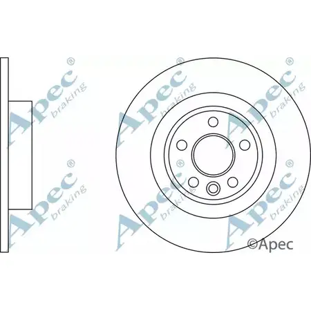 Тормозной диск APEC BRAKING 0IL7NP DSK3281 1265435249 4 VXOTZX изображение 0