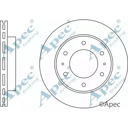 Тормозной диск APEC BRAKING DSK3288 BDT9I 1265435255 1915 AM изображение 0
