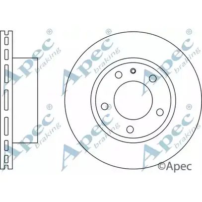 Тормозной диск APEC BRAKING 30V1U DSK527 EJP 6SZP 1265435883 изображение 0