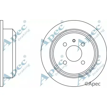 Тормозной диск APEC BRAKING DSK553 1265436153 LQGBG9C 7 STBN изображение 0