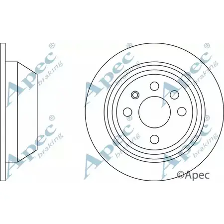 Тормозной диск APEC BRAKING DSK632 M7 UVUS2 1265436879 YRDG6M изображение 0