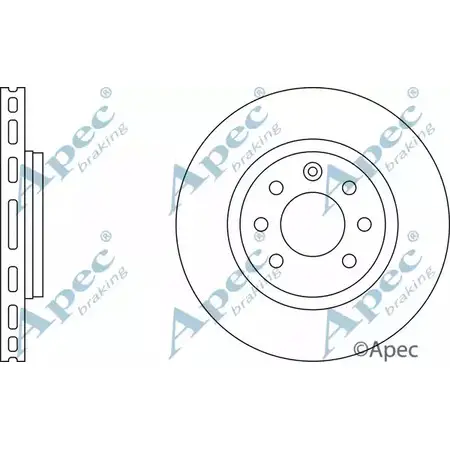 Тормозной диск APEC BRAKING DSK646 XH NL5 ACTPF7K 1265437031 изображение 0