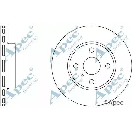 Тормозной диск APEC BRAKING 1265437163 DMILGGP SCVR Z DSK657 изображение 0