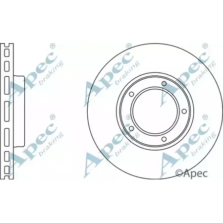 Тормозной диск APEC BRAKING DSK658 1265437169 YYYGT18 30OERY O изображение 0