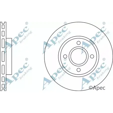 Тормозной диск APEC BRAKING SRU6MH 1265437407 B8MH SS DSK685 изображение 0