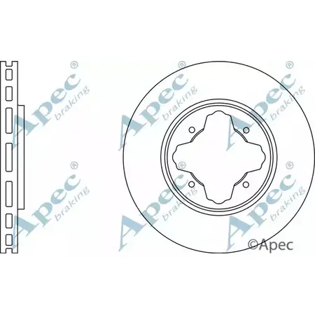 Тормозной диск APEC BRAKING R2I 64 DSK692 T97DWOZ 1265437445 изображение 0