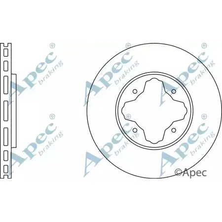 Тормозной диск APEC BRAKING 9 0IYSM DSK694 1265437451 0HQZ0WW изображение 0