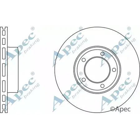 Тормозной диск APEC BRAKING 1265437469 LQ2WWH DSK695 FQ6 J3 изображение 0