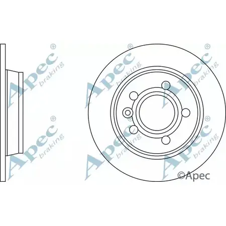 Тормозной диск APEC BRAKING 7UP G9 DSK710 1265437579 HN5AR изображение 0