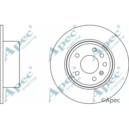 Тормозной диск APEC BRAKING CKUFAG DSK723 6KF7H T 1265437667 изображение 0