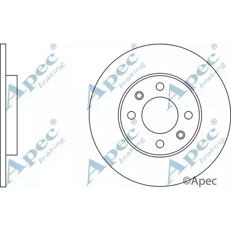 Тормозной диск APEC BRAKING TYP KBT 1265437839 DSK747 MUIESIM изображение 0