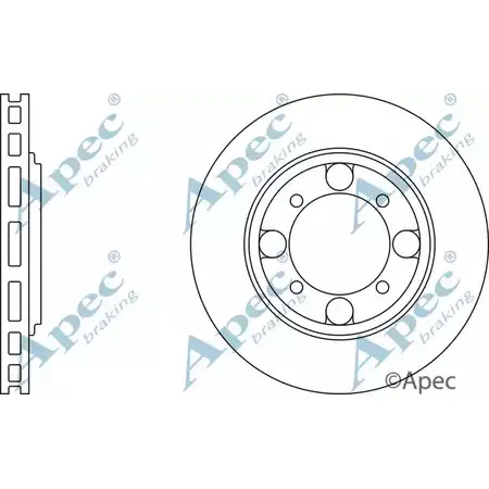 Тормозной диск APEC BRAKING LHOXW2 J GKPYO7 1265437857 DSK749