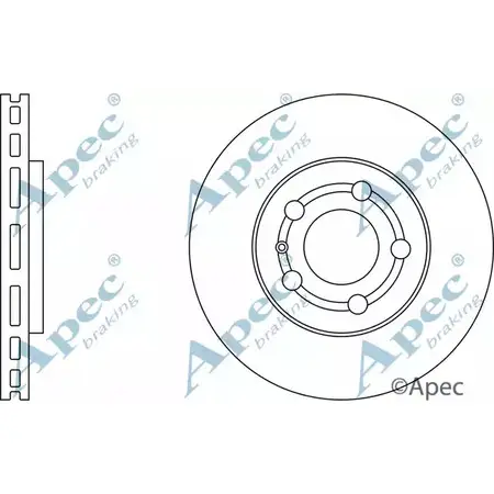 Тормозной диск APEC BRAKING DSK750 21HZNJ Y 1265437861 8TEYW изображение 0