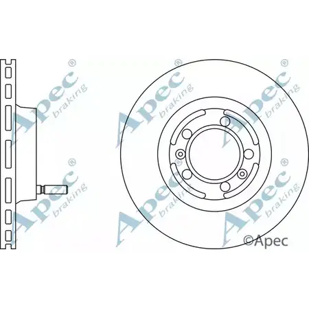 Тормозной диск APEC BRAKING 1265437987 5GSY G81 DSK764 REROR