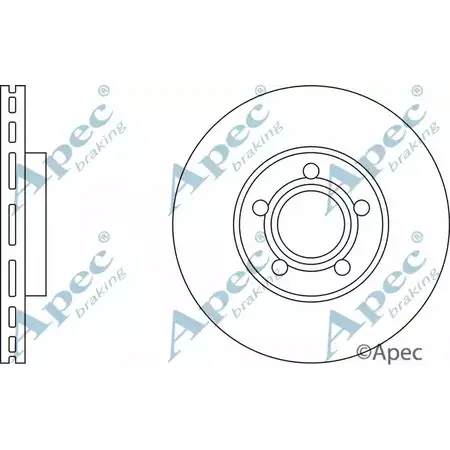 Тормозной диск APEC BRAKING MPU YA 13OX2H 1265438195 DSK787 изображение 0