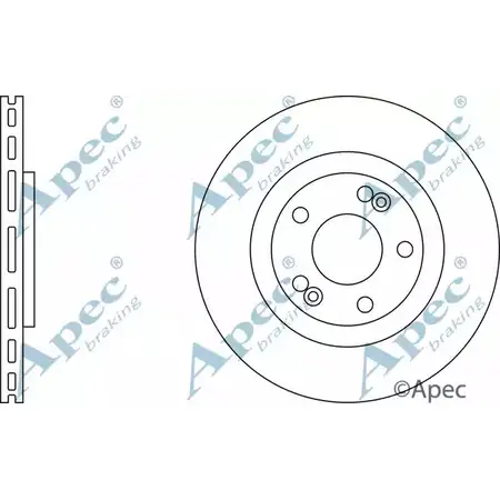 Тормозной диск APEC BRAKING ZZM TJ DSK790 XTEGUMM 1265438259 изображение 0