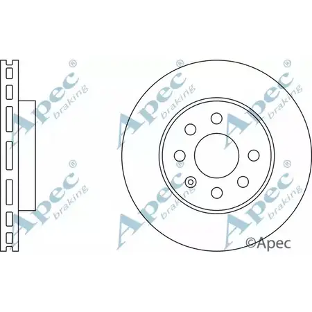 Тормозной диск APEC BRAKING ULN NAD DSK818 1265438479 AEHT3V изображение 0